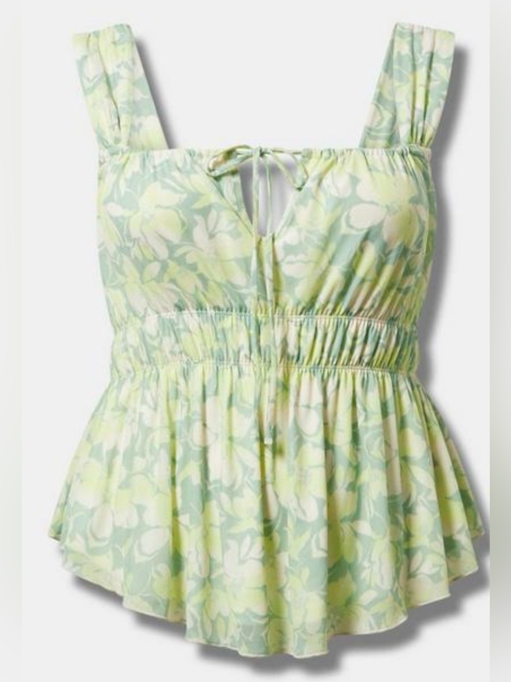 Stretch Mesh Babydoll Top